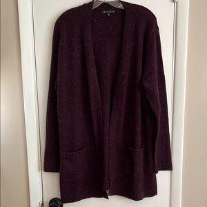 NWOT Women's Burgundy Cardigan, size XL